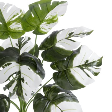 Τεχνητός Κήπος ALBINO MONSTERA   - Διακοσμητικό Φυτό Λευκή Μονστέρα Φ60 x Υ55cm