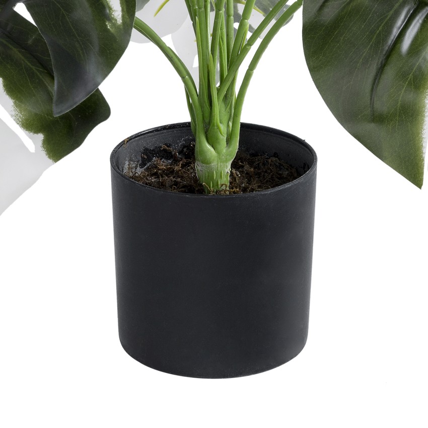 Τεχνητός Κήπος ALBINO MONSTERA   - Διακοσμητικό Φυτό Λευκή Μονστέρα Φ60 x Υ55cm