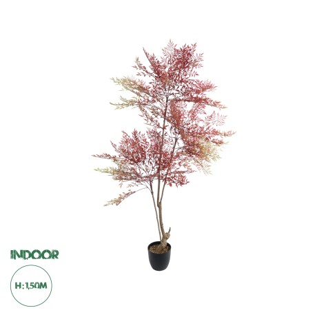 Τεχνητός Κήπος RED NANDINA   Διακοσμητικό Φυτό Κόκκινη Ναντίνα Φ66 x Υ150cm