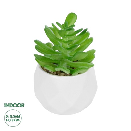 Τεχνητός Κήπος SUCCULENT CRASSULA POTTED   Διακοσμητικό Φυτό Κρασούλα Φ6 x Υ10cm