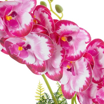 Τεχνητός Κήπος PINK + FUCHSIA ORCHID  Διακοσμητικό Φυτό Ροζ - Φούξια Ορχιδέα Υ45cm