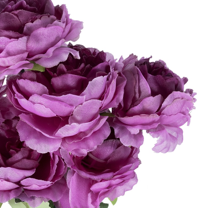 Τεχνητός Κήπος  PURPLE PEONY FLOWER BRANCH  Τεχνητό Διακοσμητικό Μπουκέτο Μώβ Παιώνιας Y45cm