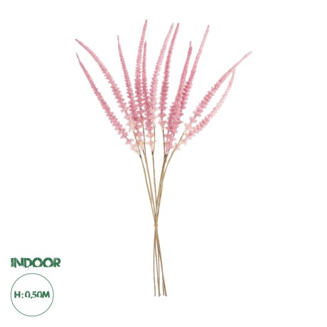 Τεχνητός Κήπος PALE PINK SAGE BOUQUET  Τεχνητό Διακοσμητικό Μπουκέτο Στάχι Απαλό Ροζ Y50cm
