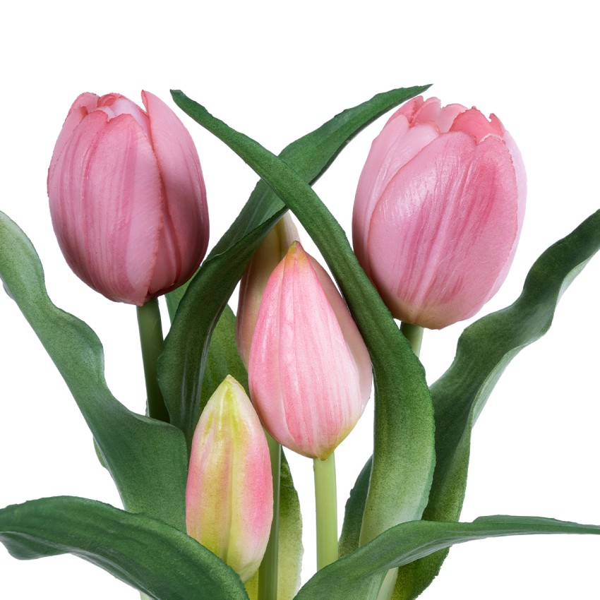 Τεχνητός Κήπος PINK TULIP  Διακοσμητικό Φυτό Ροζ Τουλίπα Υ23cm