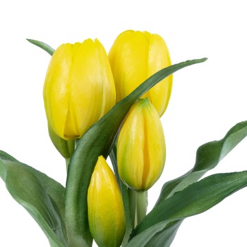 Τεχνητός Κήπος YELLOW TULIP  Διακοσμητικό Φυτό Κίτρινη Τουλίπα Υ23cm