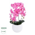 Τεχνητός Κήπος PINK ORCHID  Διακοσμητικό Φυτό Ροζ Ορχιδέα Υ45cm