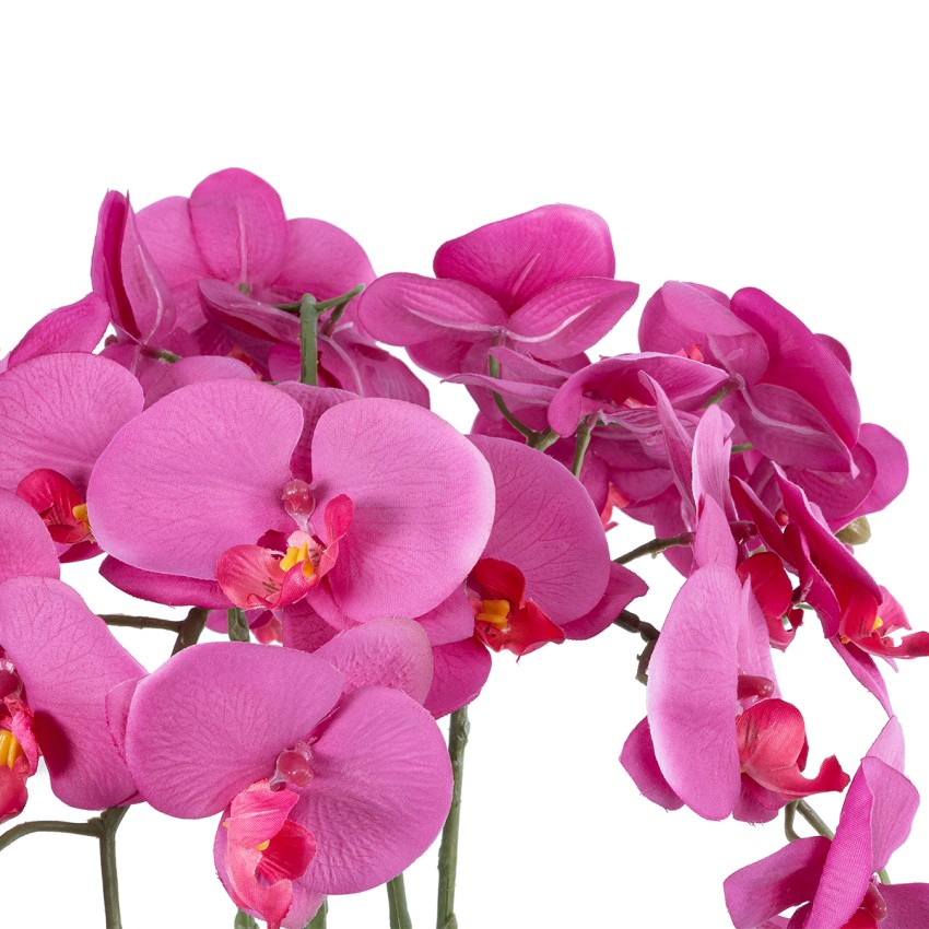 Τεχνητός Κήπος DARK PINK ORCHID  Διακοσμητικό Φυτό Φούξια Ορχιδέα Υ50cm