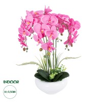 Τεχνητός Κήπος PINK ORCHID  Διακοσμητικό Φυτό Ροζ Ορχιδέα Υ50cm