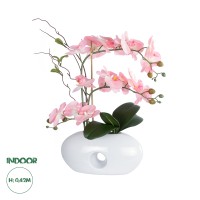 Τεχνητός Κήπος PINK ORCHID  Διακοσμητικό Φυτό Ροζ Ορχιδέα Υ42cm