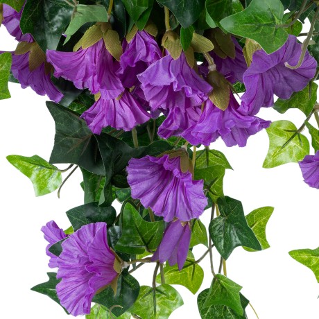 Τεχνητός Κήπος  MORNING GLORY HANGIN   Τεχνητό Διακοσμητικό Κρεμαστό  Κλαδί Ορτανσίας Y65cm