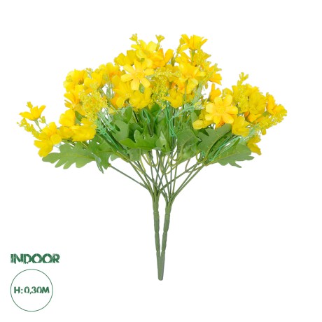 Τεχνητός Κήπος CHRYSANTHEMUM BRANCH  Τεχνητό Διακοσμητικό Κλαδί Χρυσάνθεμου Y30cm Σετ 2 τεμαχίων