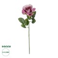 Τεχνητός Κήπος  PINK ROSE BRANCH  Τεχνητό Διακοσμητικό Κλαδί ΡοζΤριαντάφυλλο Y50cm
