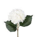 Τεχνητός Κήπος WHITE HYDRANGEA BRANCH  Τεχνητό Διακοσμητικό Κλαδί Ορτανσίας Λευκό  Y47cm