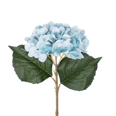 Τεχνητός Κήπος SKY BLUE HYDRANGEA BRANCH  Τεχνητό Διακοσμητικό Κλαδί Ορτανσίας Γαλάζιο  Y47cm
