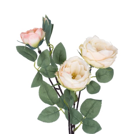 Τεχνητός Κήπος CHAMPAGNE CLIMBING ROSE BRANCH  Τεχνητό Διακοσμητικό Κλαδί Τριαντάφυλλο Σαμπανιζέ Y70cm