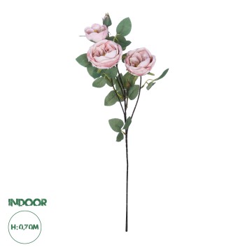 Τεχνητός Κήπος PINK CLIMBING ROSE BRANCH  Τεχνητό Διακοσμητικό Κλαδί Τριαντάφυλλο Ροζ Y70cm