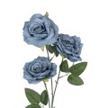 Τεχνητός Κήπος GREY BLUE CLIMBING ROSE BRANCH  Τεχνητό Διακοσμητικό Κλαδί Τριαντάφυλλο Γκρί Μπλέ Y66cm