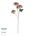 Τεχνητός Κήπος OLD PINK CLIMBING ROSE BRANCH  Τεχνητό Διακοσμητικό Κλαδί Τριαντάφυλλο Ξεθωριασμένο Ροζ Y66cm