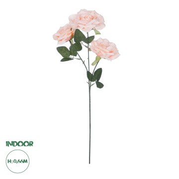Τεχνητός Κήπος PALE PINK CLIMBING ROSE BRANCH  Τεχνητό Διακοσμητικό Κλαδί Τριαντάφυλλο απαλό Ροζ Y66cm