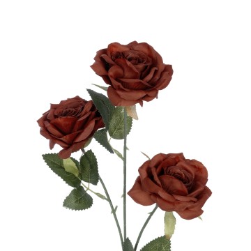 Τεχνητός Κήπος RED CLIMBING ROSE BRANCH  Τεχνητό Διακοσμητικό Κλαδί Τριαντάφυλλο Κόκκινο Y66cm