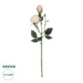 Τεχνητός Κήπος CHAMPAGNE DAMASK CLIMBING ROSE BRANCH  Τεχνητό Διακοσμητικό Κλαδί Τριαντάφυλλο Σαμπανιζέ Y55cm