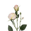 Τεχνητός Κήπος CHAMPAGNE DAMASK CLIMBING ROSE BRANCH  Τεχνητό Διακοσμητικό Κλαδί Τριαντάφυλλο Σαμπανιζέ Y55cm