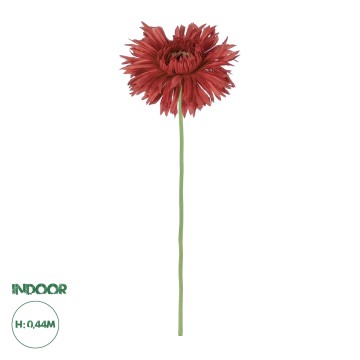 Τεχνητός Κήπος RED GERBERA BRANCH  Τεχνητό Διακοσμητικό Κλαδί Ζέρμπερας Κόκκινο Y44cm