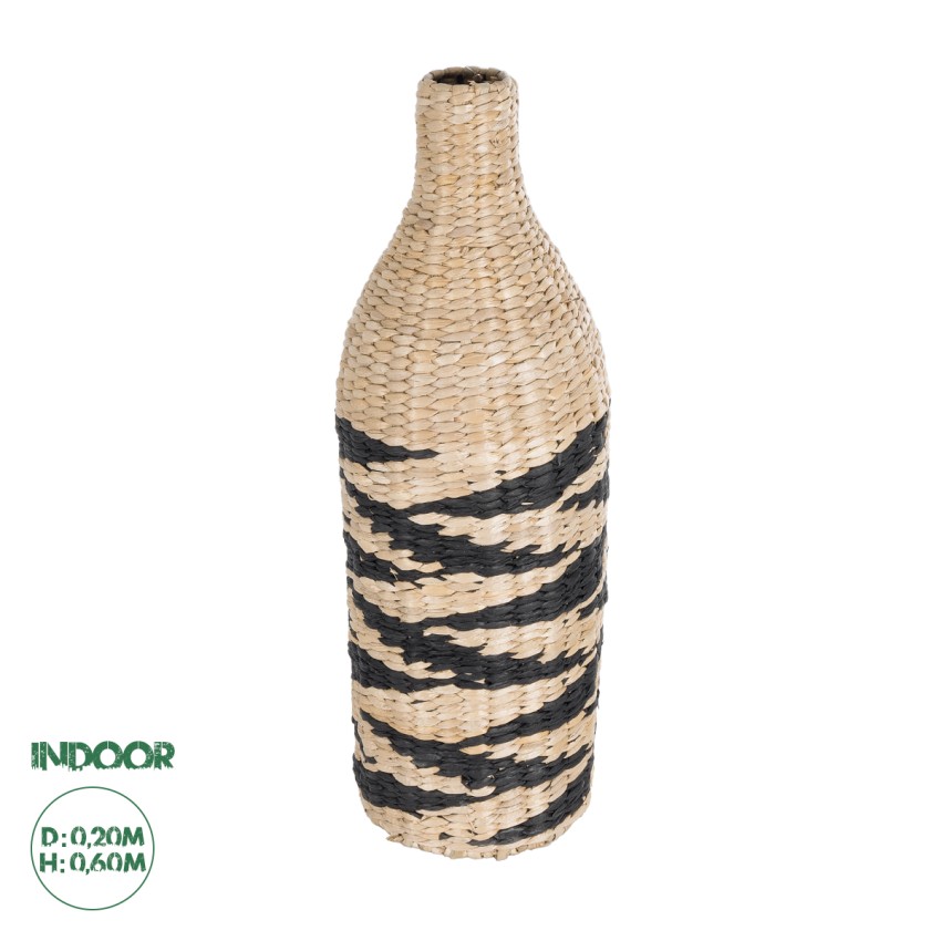 Τεχνητός Κήπος AQABA Διακοσμητικό Πλεκτό Καλάθι - Κασπώ Γλάστρα - Μπεζ με Μαύρο Φ20cm x Υ60cm Τεχνητός Κήπος AQABA Διακοσμητικό Πλεκτό Καλάθι - Κασπώ Γλάστρα - Μπεζ με Μαύρο Φ20cm x Υ60cm