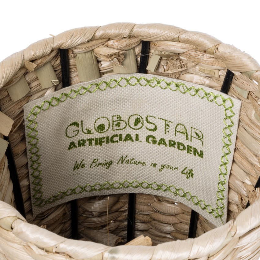 Τεχνητός Κήπος AQABA Διακοσμητικό Πλεκτό Καλάθι - Κασπώ Γλάστρα - Μπεζ με Μαύρο Φ20cm x Υ60cm Τεχνητός Κήπος AQABA Διακοσμητικό Πλεκτό Καλάθι - Κασπώ Γλάστρα - Μπεζ με Μαύρο Φ20cm x Υ60cm