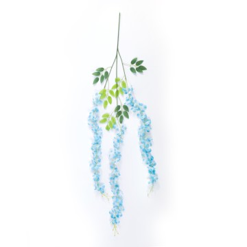 Τεχνητός Κήπος BLUE WISTERIA FLOWER BRANCH  Σετ 12 Τεχνητά Διακοσμητικά κλαδιά Βιστέριας Μπλέ Φ45 x Υ120cm