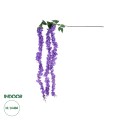 Τεχνητός Κήπος PURPLE WISTERIA FLOWER BRANCH  Τεχνητό Διακοσμητικό κλαδί Βιστέρια Μωβ Φ45 x Υ164cm