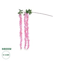 Τεχνητός Κήπος PINK WISTERIA FLOWER BRANCH  Τεχνητό Διακοσμητικό κλαδί Βιστέρια Ροζ Φ45 x Υ164cm