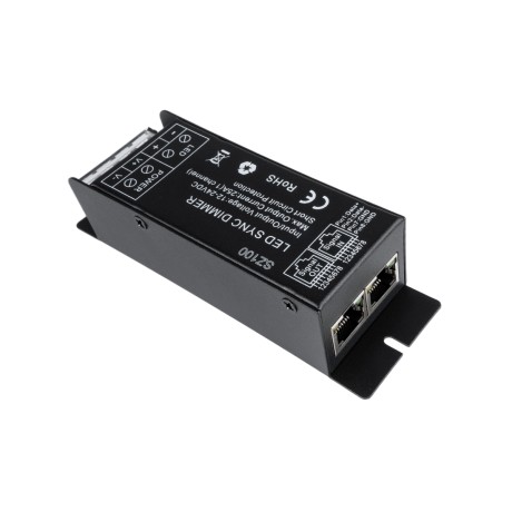 GLOBOSTAR® DIMMERIO  Σετ Dimmer με RF Ασύρματο Χειριστήριο με 1 x 25A 600W Κανάλι DC 12-24V 25A 600W Max IP20 - RF2.4Ghz SYNC - Μ12.7 x Π4 x Υ3.2cm