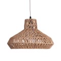 GLOBOSTAR® JENSON  Boho Κρεμαστό Φωτιστικό Οροφής με Ντουί 1 x E27 AC 220-240V IP20 - Μπεζ - Μ38 x Π38 x Υ24cm