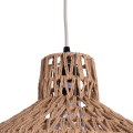 GLOBOSTAR® JENSON  Boho Κρεμαστό Φωτιστικό Οροφής με Ντουί 1 x E27 AC 220-240V IP20 - Μπεζ - Μ38 x Π38 x Υ24cm