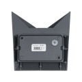GLOBOSTAR® STEALTH  Μοντέρνο Φωτιστικό Τοίχου - Απλίκα LED 10W 1000lm 60° AC 220-240V Αδιάβροχο IP65 Θερμό Λευκό 2700K - Bridgelux COB Chip & TÜV SÜD Driver - Γκρι Ανθρακί Ματ - Μ17 x Π7.5 x Υ17cm