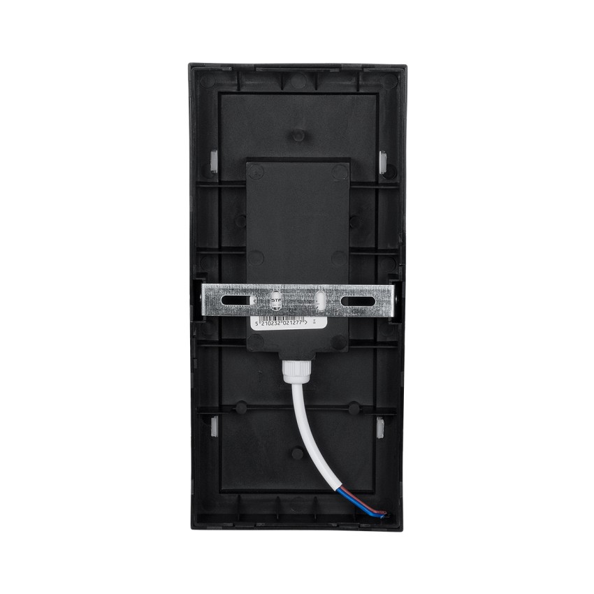 GLOBOSTAR® LOFT  Φωτιστικό Τοίχου - Απλίκα Εσωτερικού/Εξωτερικού Χώρου LED 18W 1890lm 120° AC175-265V Αδιάβροχο IP65 - Πλαστικό Σώμα - Φυσικό λευκό 4500K - Μ24.5 x Π11 x Υ9.5cm - Μαύρο - Bridgelux Chip