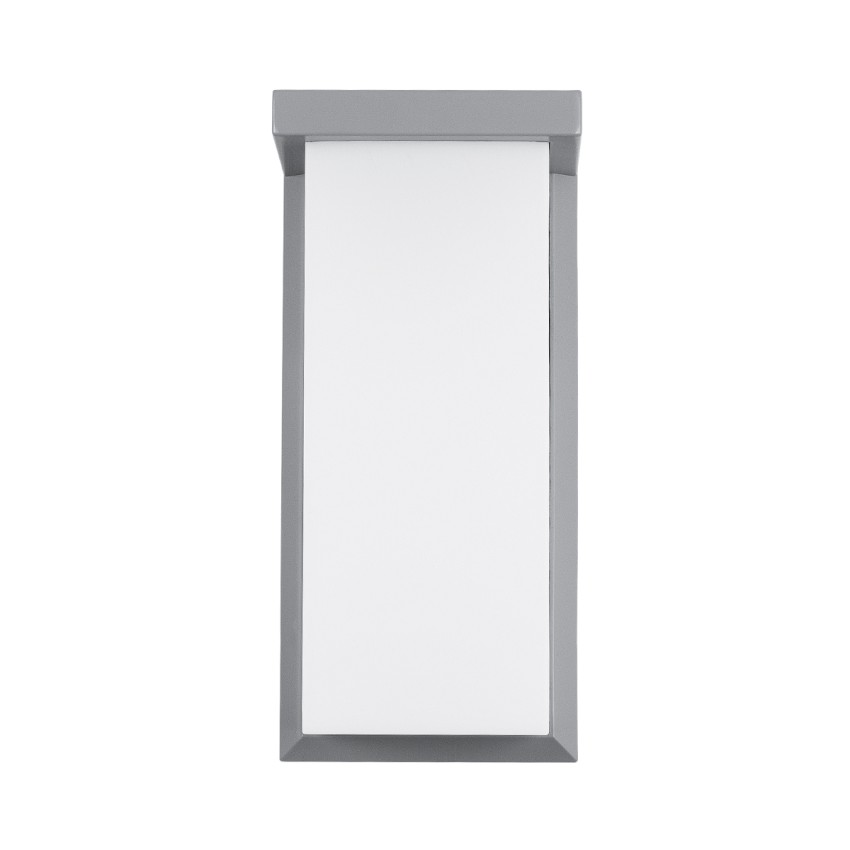 GLOBOSTAR® LOFT  Φωτιστικό Τοίχου - Απλίκα Εσωτερικού/Εξωτερικού Χώρου LED 18W 1890lm 120° AC175-265V Αδιάβροχο IP65 - Πλαστικό Σώμα - Φυσικό λευκό 4500K - Μ24.5 x Π11 x Υ9.5cm -  Γκρι - Bridgelux Chip