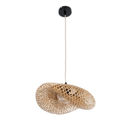 GLOBOSTAR® MEXICO  Boho Κρεμαστό Φωτιστικό Οροφής με Ντουί 1 x E27 AC 220-240V IP20 - Μπεζ - Μ40 x Π30 x Υ18cm