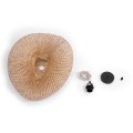 GLOBOSTAR® MEXICO  Boho Κρεμαστό Φωτιστικό Οροφής με Ντουί 1 x E27 AC 220-240V IP20 - Μπεζ - Μ65 x Π46 x Υ30cm