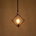 ALCO  Vintage Κρεμαστό Φωτιστικό Ανάρτηση Μονόφωτο 1 x E27 IP20 Χάλκινο Μέταλλο με Μπεζ Σχοινί - Μ35 x Π3 x Υ35cm