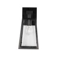 GLOBOSTAR® ASETYLIN  Vintage Φωτιστικό Τοίχου - Απλίκα με Ντουί 1 x E27 AC 220-240V IP20 - Μαύρο - Μ18 x Π17 x Υ37cm