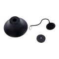 GLOBOSTAR® BELL  Vintage Φωτιστικό Τοίχου - Απλίκα με Ντουί 1 x E27 AC 220-240V IP20 - Μαύρο - Μ35 x Π28.5 x Υ30cm