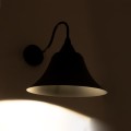 GLOBOSTAR® BELL  Vintage Φωτιστικό Τοίχου - Απλίκα με Ντουί 1 x E27 AC 220-240V IP20 - Μαύρο - Μ35 x Π28.5 x Υ30cm