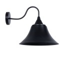 GLOBOSTAR® BELL  Vintage Φωτιστικό Τοίχου - Απλίκα με Ντουί 1 x E27 AC 220-240V IP20 - Μαύρο - Μ35 x Π28.5 x Υ30cm