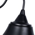 GLOBOSTAR® BELL  Vintage Φωτιστικό Τοίχου - Απλίκα με Ντουί 1 x E27 AC 220-240V IP20 - Μαύρο - Μ35 x Π28.5 x Υ30cm