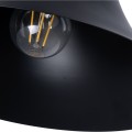 GLOBOSTAR® BELL  Vintage Φωτιστικό Τοίχου - Απλίκα με Ντουί 1 x E27 AC 220-240V IP20 - Μαύρο - Μ35 x Π28.5 x Υ30cm
