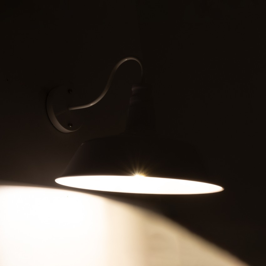 SORD  Vintage Επιτοίχιο Φωτιστικό Απλίκα Μονόφωτο 1 x E27 IP20 Λευκό Μέταλλο - Μ36 x Π42 x Υ32cm