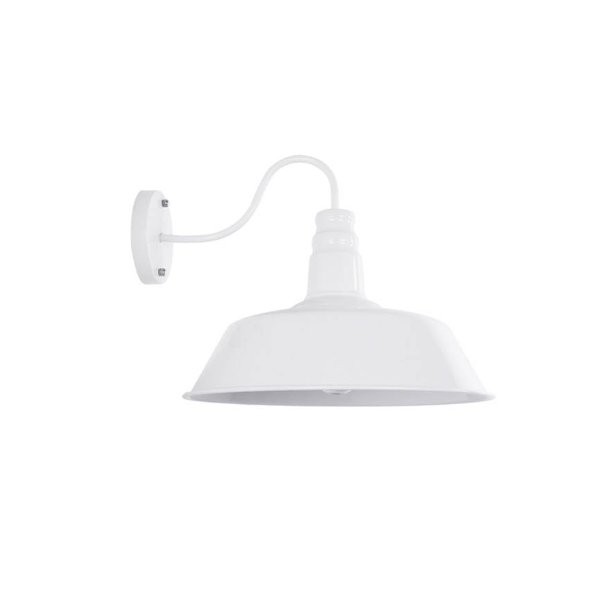 SORD  Vintage Επιτοίχιο Φωτιστικό Απλίκα Μονόφωτο 1 x E27 IP20 Λευκό Μέταλλο - Μ36 x Π42 x Υ32cm