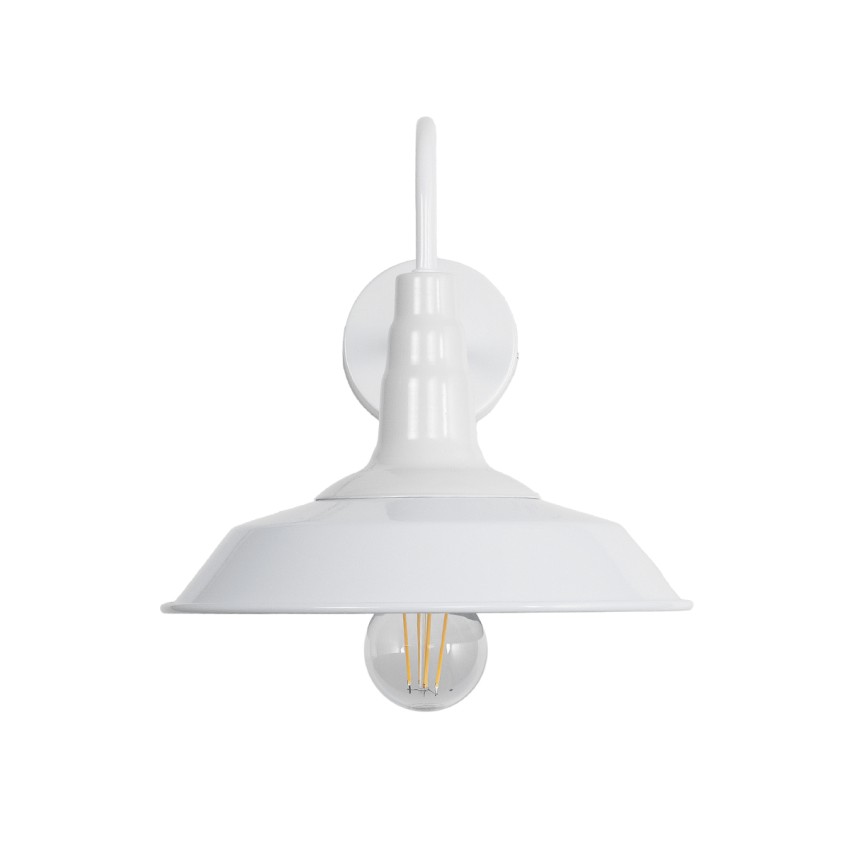 GLOBOSTAR® RAY  Vintage Φωτιστικό Τοίχου - Απλίκα με Ντουί 1 x E27 AC 220-240V IP20 - Λευκό - Μ26 x Π37 x Υ32cm